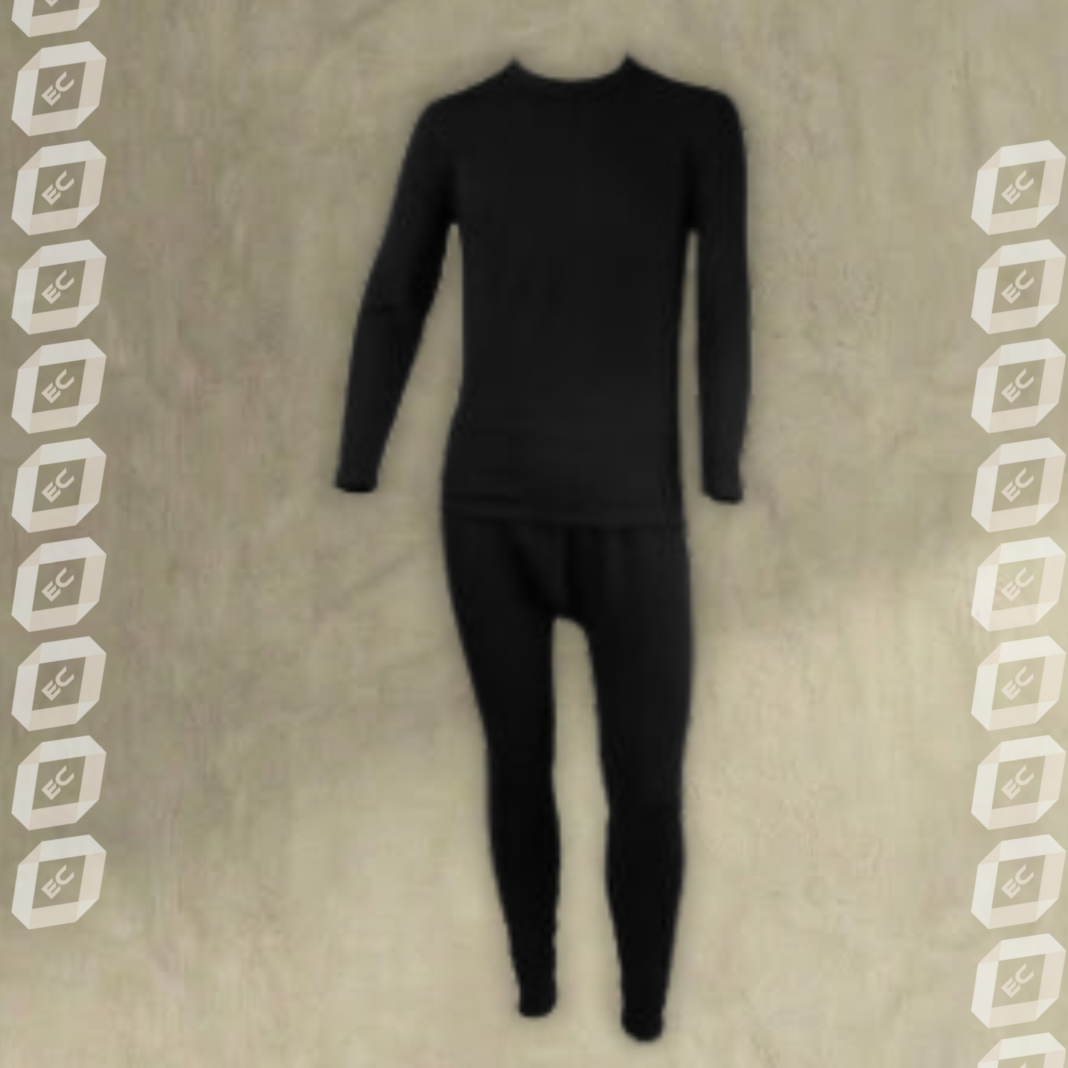 بيجامة رجالي كم طويل انترلوك - القطن الأنيق - الصورة 2