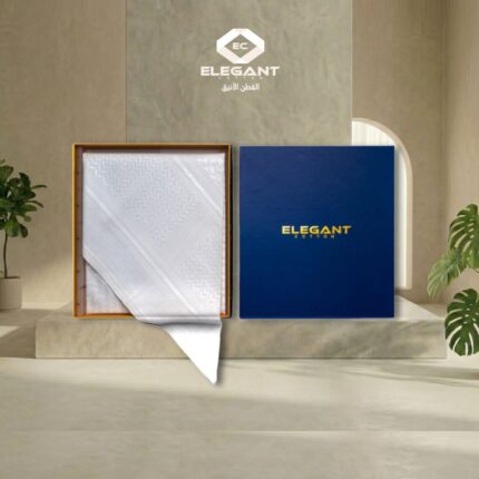 شماغ مقاس كبير اليجانت - أبيض - موديل 3-21