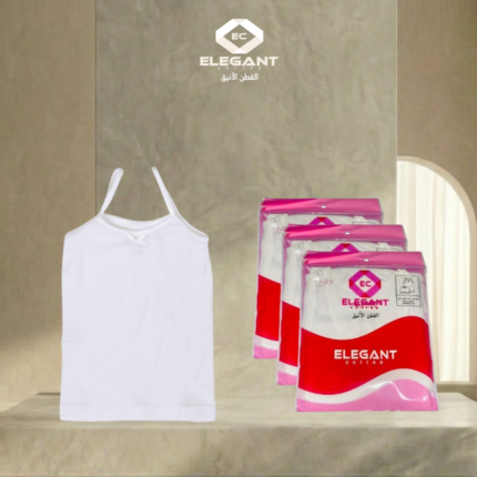 فانيلة علاقي بناتي اطفال مرن - القطن الأنيق