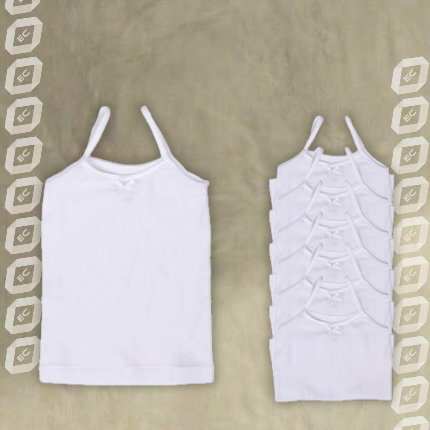 فانيلة قطن علاقي بناتي - القطن الأنيق - الصورة 3