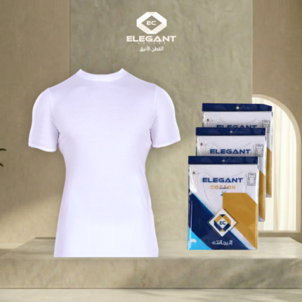 فانيلة حلق رجالى - القطن الأنيق