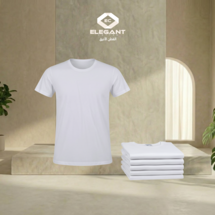 فنيلة رجالي نص كم شتوي فرو - ابيض