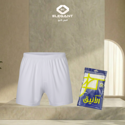 هاف قماش رجالي بكرسي K - أبيض - القطن الأنيق