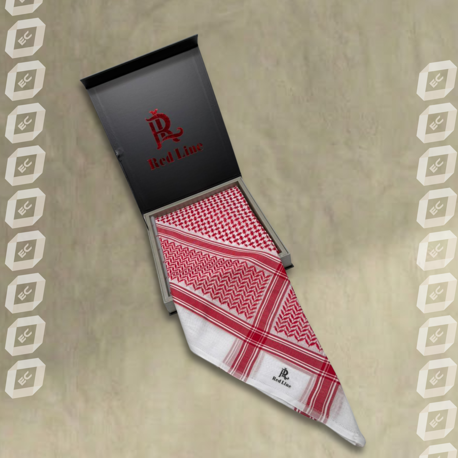 شماغ ريدلاين احمر شماغ ريدلاين احمر - الصورة 2