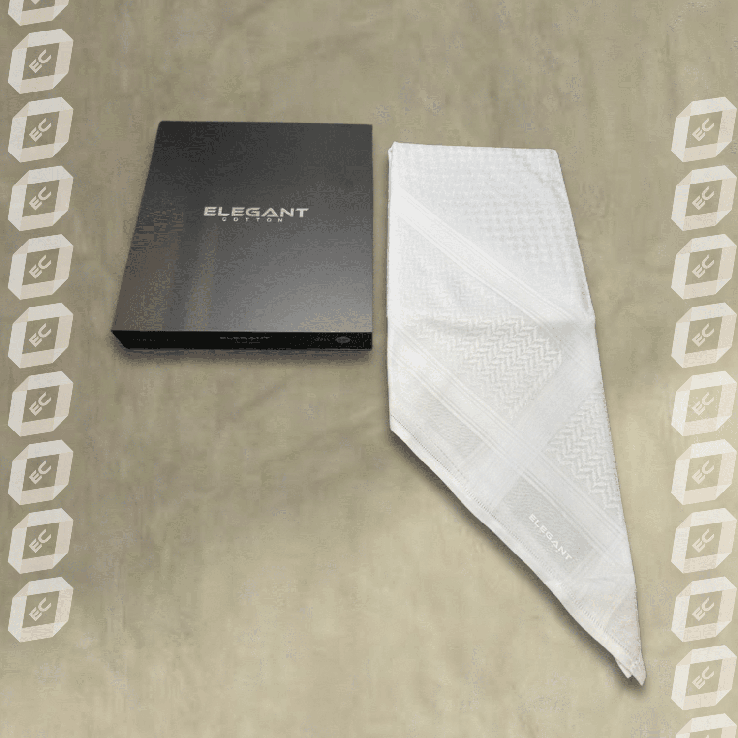 شماغ رجالي اليجانت ابيض شماغ رجالي اليجانت ابيض - الصورة 4