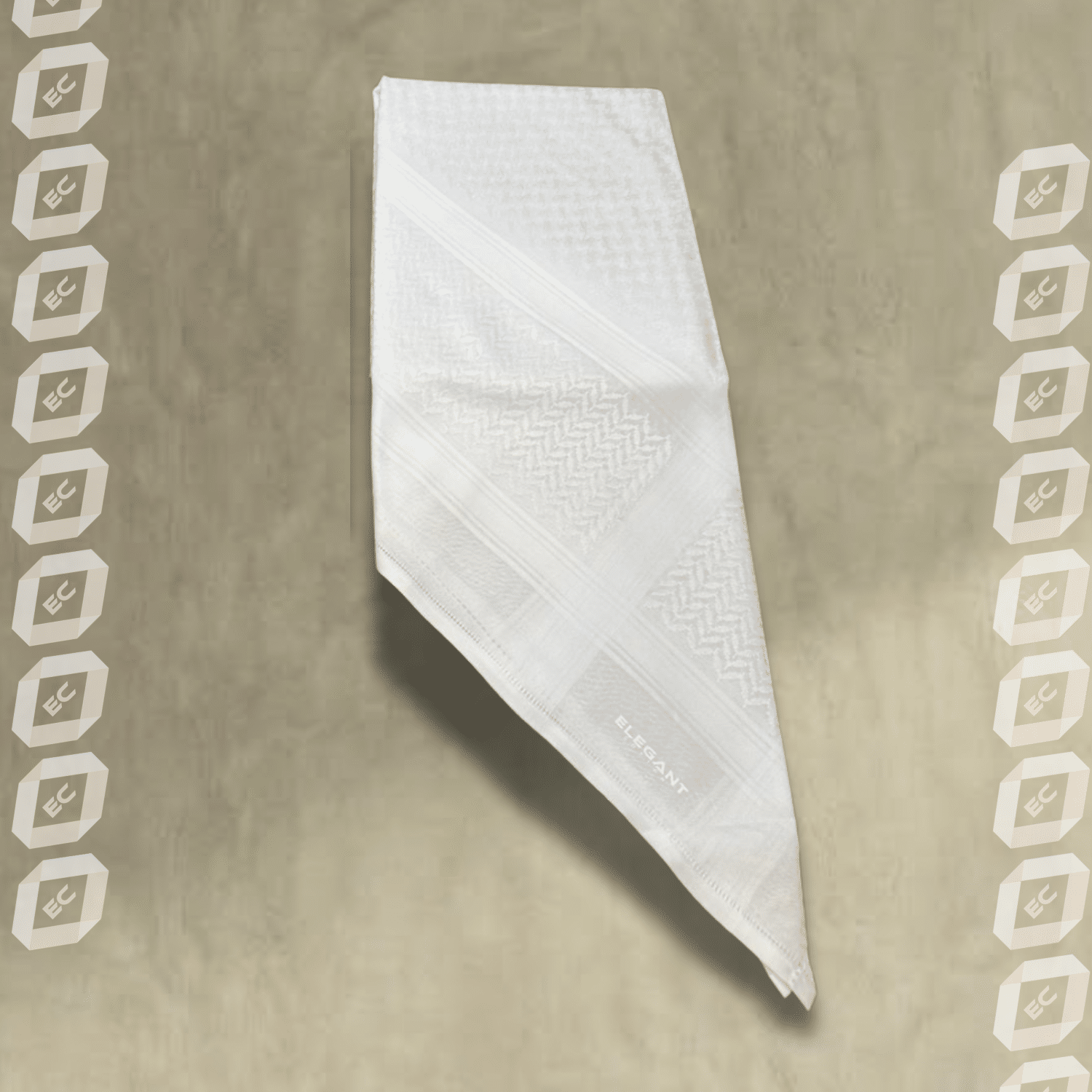 شماغ رجالي اليجانت ابيض شماغ رجالي اليجانت ابيض - الصورة 3